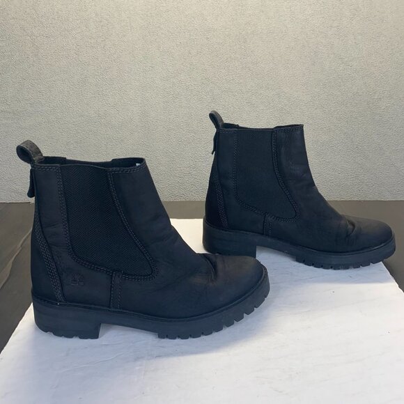Timberland Womens Courmayeur Valley Chelsea Boot,Size 10,Black Leather,Outdoor - Picture 1 of 16